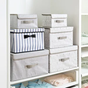 Ящики органайзеры для шкафа, ящики для нижнего белья, для домашнего хранения, Нетканые Ящики для хранения одежды органайзер для шарфов, носков и бюстгальтеров
