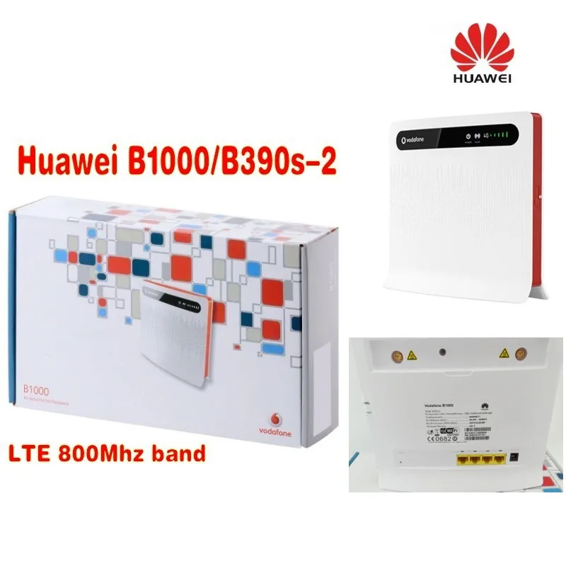 Беспроводной роутер VODAFONE LTE B1000/HUAWEI B390S 2 WLAN + 4x LAN антенны 4g|wireless router|router wirelesshuawei