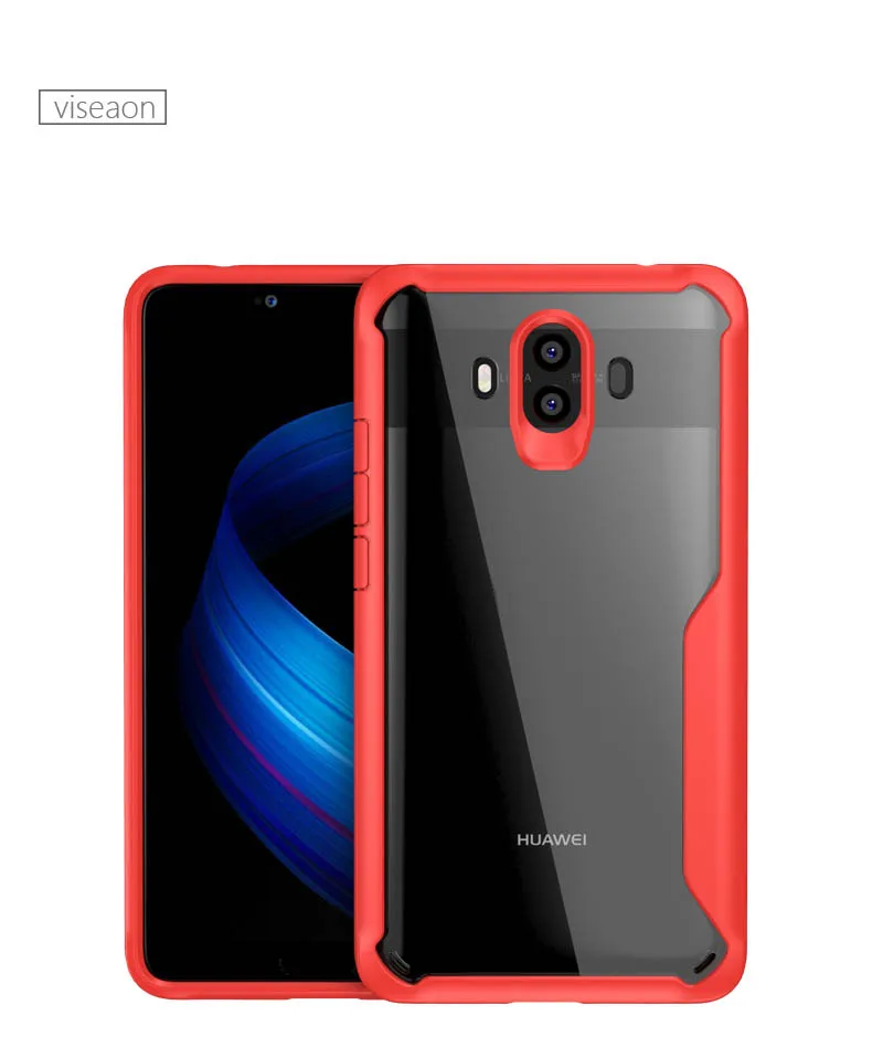 RD Прозрачный противоударный чехол для huawei P20 Коврики 10 20 Pro Lite Y6 Y9 Nova 2i 3 3i 3E P30 мягкий силиконовый армированная накладка на заднюю панель чехол - Цвет: RD