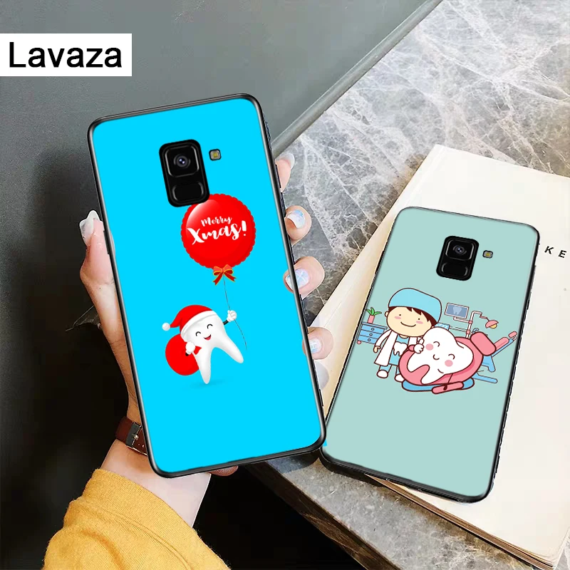 Стоматолог Зубной увенчанный зуб силиконовый чехол для Samsung A2 Core A3 A5 A6 плюс A7 A8 A9 A10