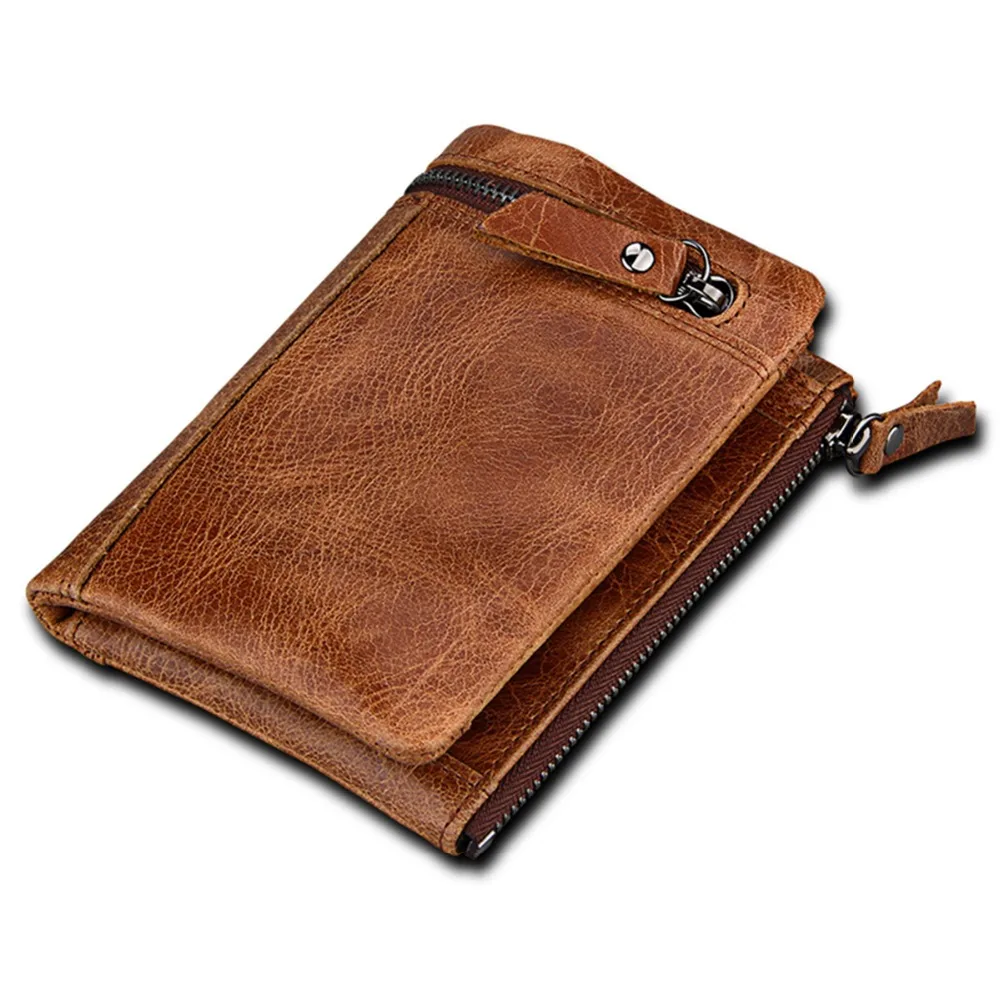 

Мужские Короткие Бумажники из натуральной воловьей кожи, RFID, кошелек, держатель для ID, банковских карт