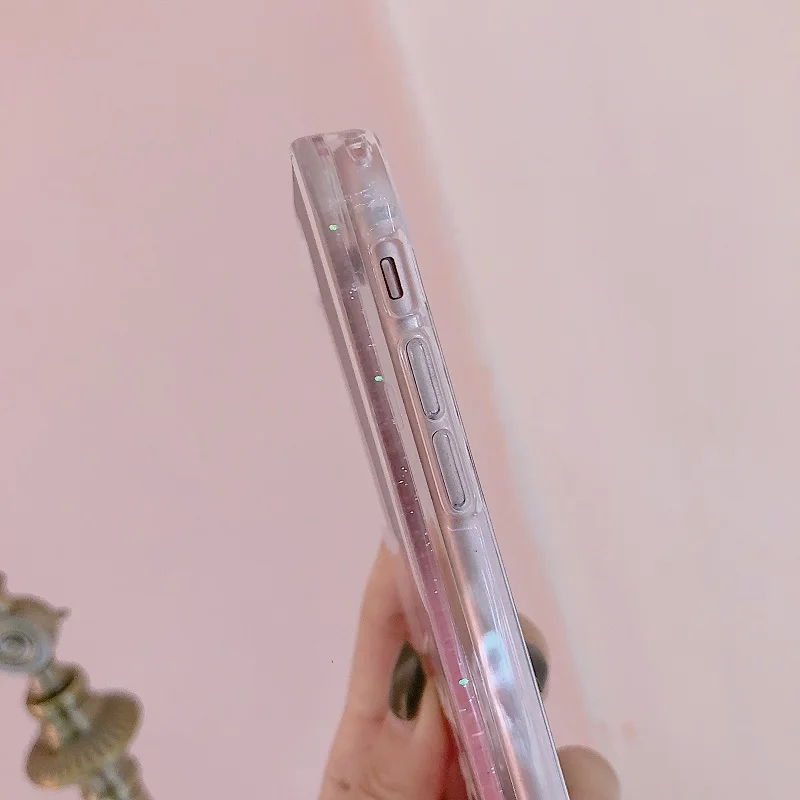 Блестящий чехол с рисунком дрейфа песка для iPhone6/S 7 8 Plus X XSMAX лак ногтей блестки во