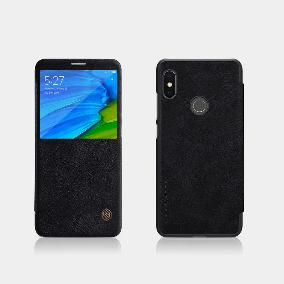 Чехол для Redmi note 5 pro 99 NILLKIN винтажный книжка из искусственной кожи с умным окошком