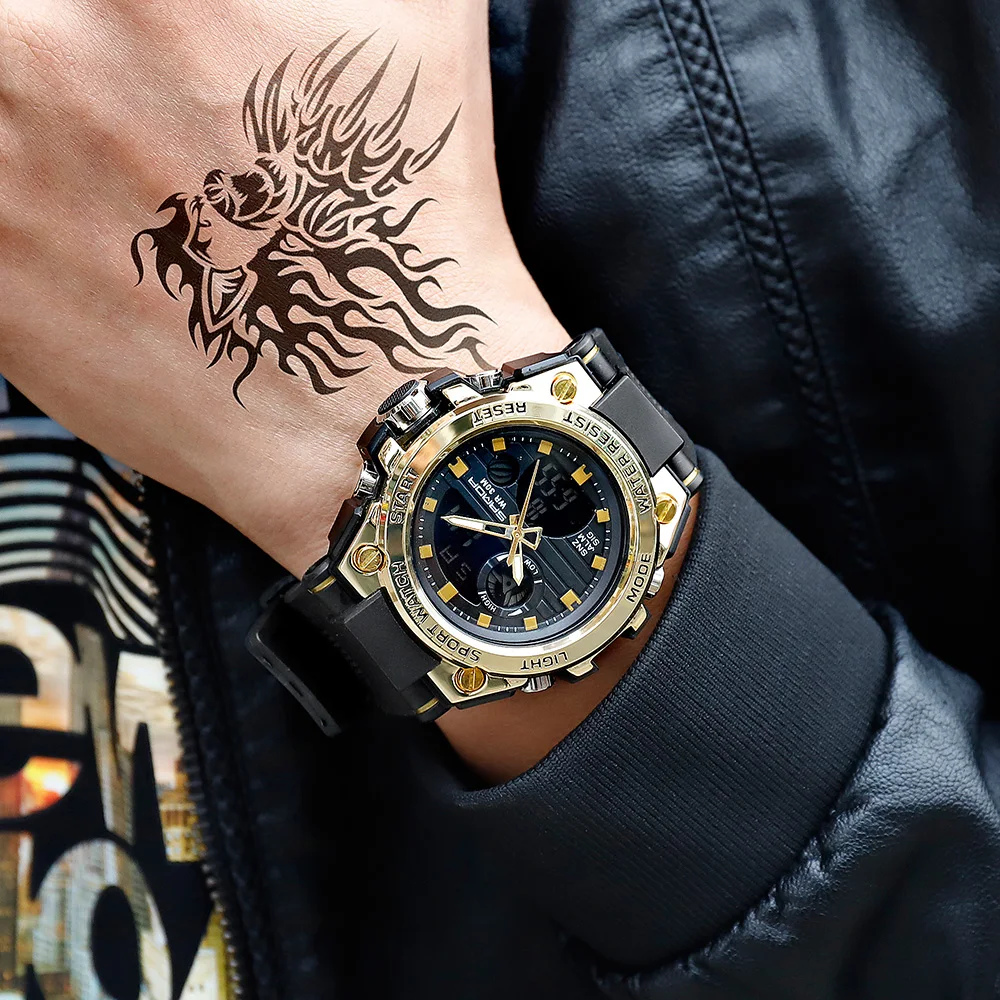 SANDA спортивные часы мужские цифровые светодиодные электронные наручные