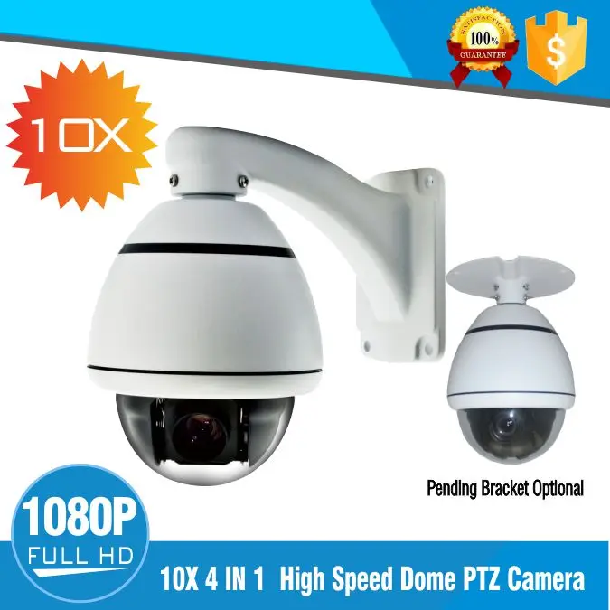 Купольная мини камера 3 5 дюйма 10X зум AHD PTZ 1080 P Full HD управляется коаксиальным