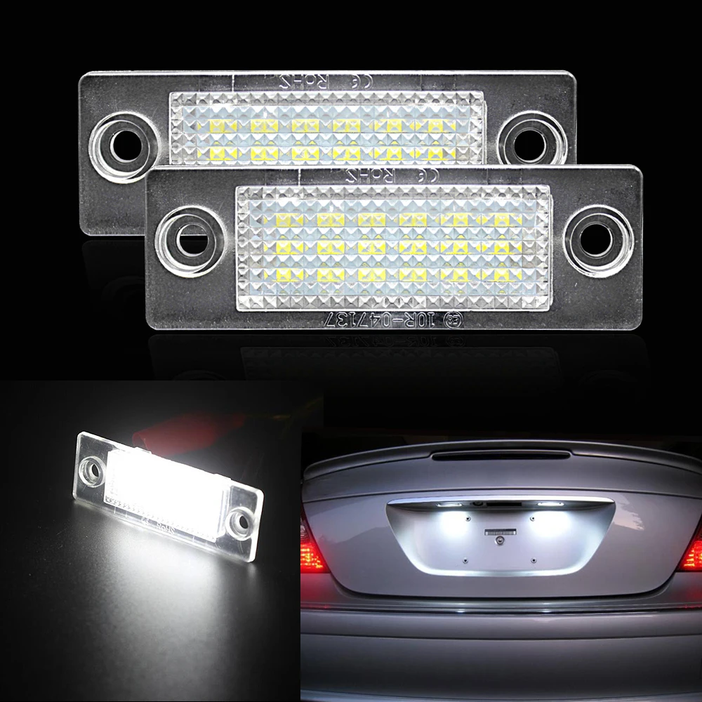 2 шт. Автомобильный Автомобиль 18 LED номерной знак свет лампы для VW Touran Passat |