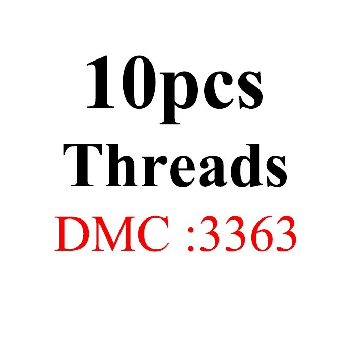 1.2m10pcs-DMC3363 Golden Panno DIY DMC 3350-3733 вышивка нитью нитки 10 шт./лот 1,2 м Набор для вышивки крестом наборы для вышивки крестом 11,12 - Цвет: 1.2m10pcs-DMC3363