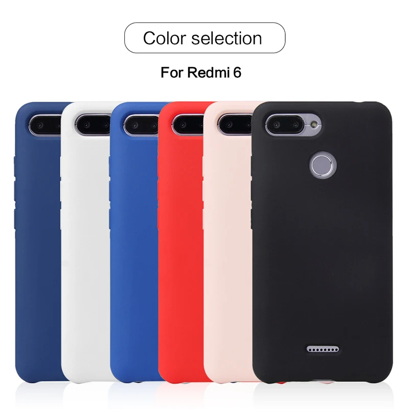 копия официальный оригинальный силиконовый чехол xiaommi redmi 6 чехлы ксаоми сяоми