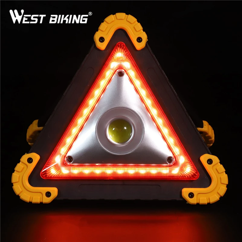 WEST BIKING треугольный перезаряжаемый светильник светодиодный прожектор