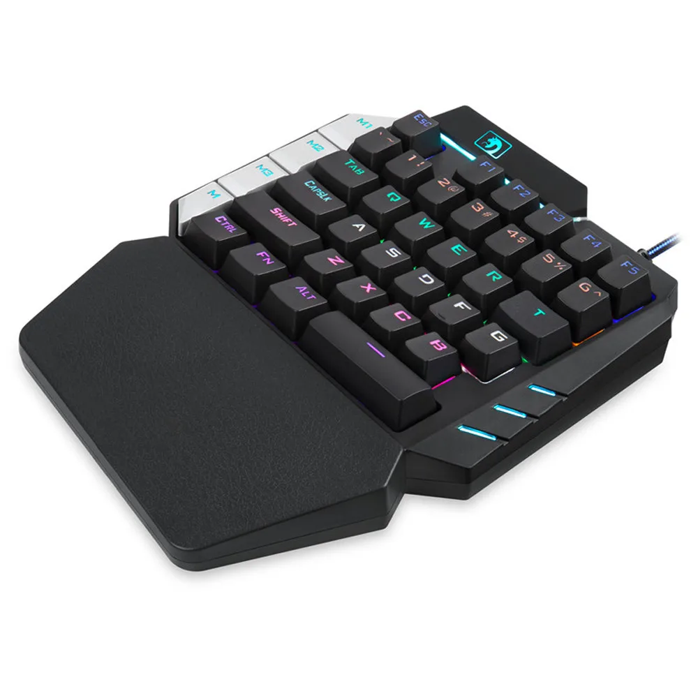 

Yangmaile gaming keyboard Wired LED backlit multimedia Ergonomics Mechanical feelUSB Wired For PUBG LOL Gamer Mini Portable z7