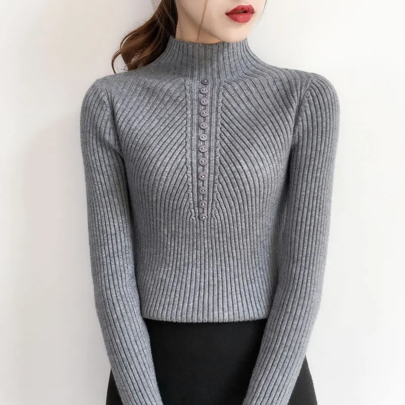 Повседневное Для женщин Свитеры для и Пуловеры осень-весна 2018 вязаный свитер с