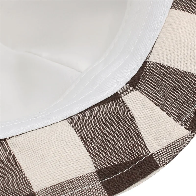 Casual Plaid Baby Hat Cotton Boys Girls Sun Cap Spring Summer Kids Clothes Fashion Girals Bucket Clothing | Детская одежда и обувь
