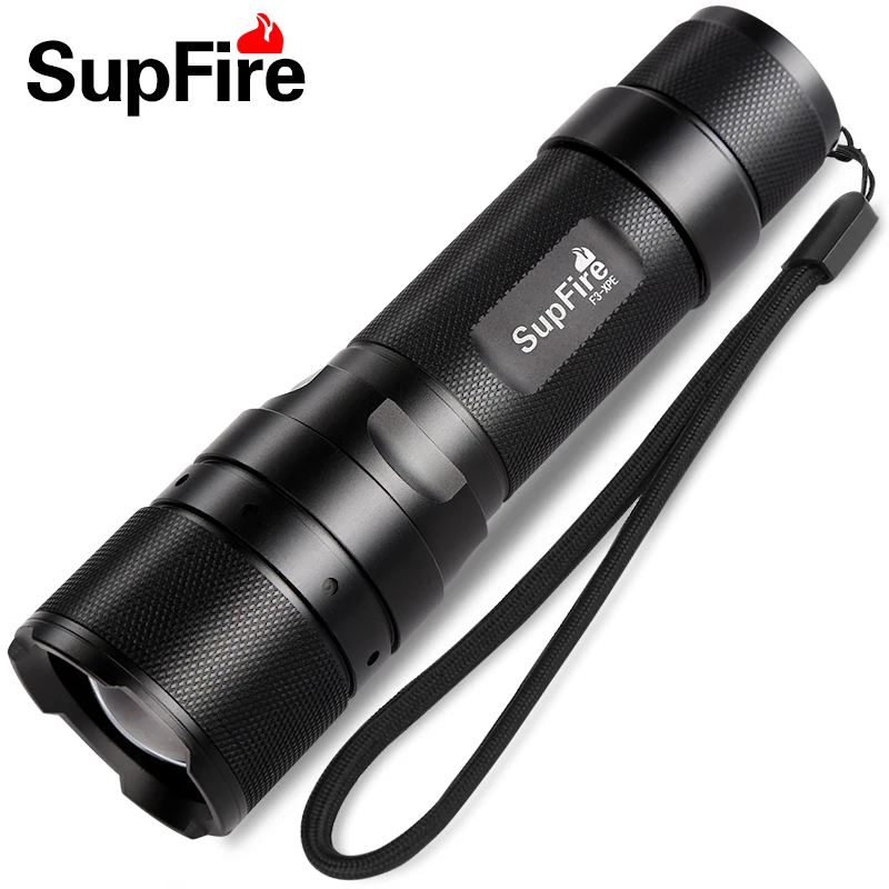 Supfire F3 L2 CREE XML2 T6 светодиодный фонарик 10 Вт 1100 люмен настраиваемый тактический для