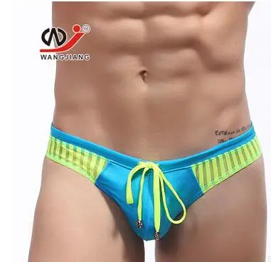 Wangjiang купальные шорты, мужские брендовые сексуальные сетчатые Бермуды, пляжные микро шорты, купальный костюм, шорты с пуш-ап - Цвет: as photo briefs