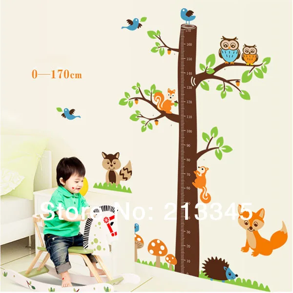 [Fundecoration] новые продукты большая сова белка настенные наклейки детская комната