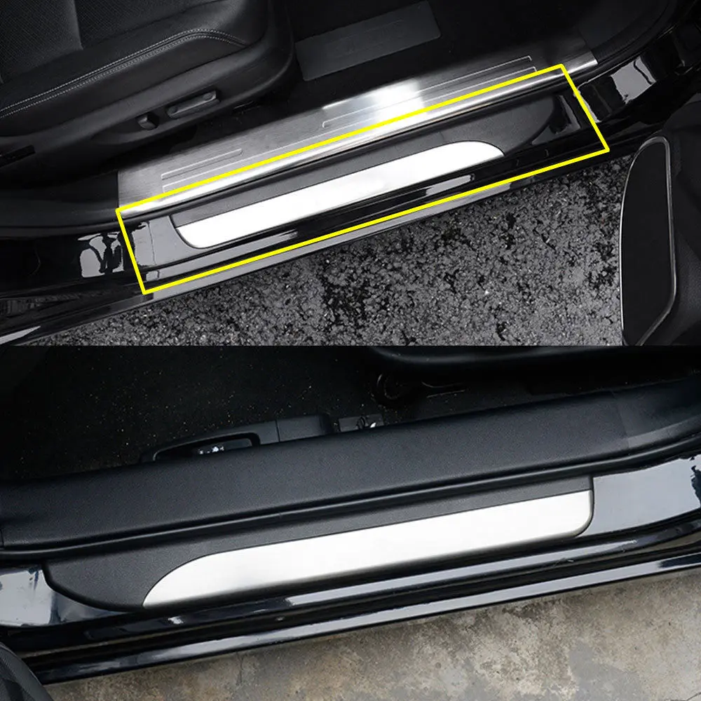 Накладка на порог из нержавеющей стали для Honda Accord 2014 2015 2016 2017 ABS накладка входную