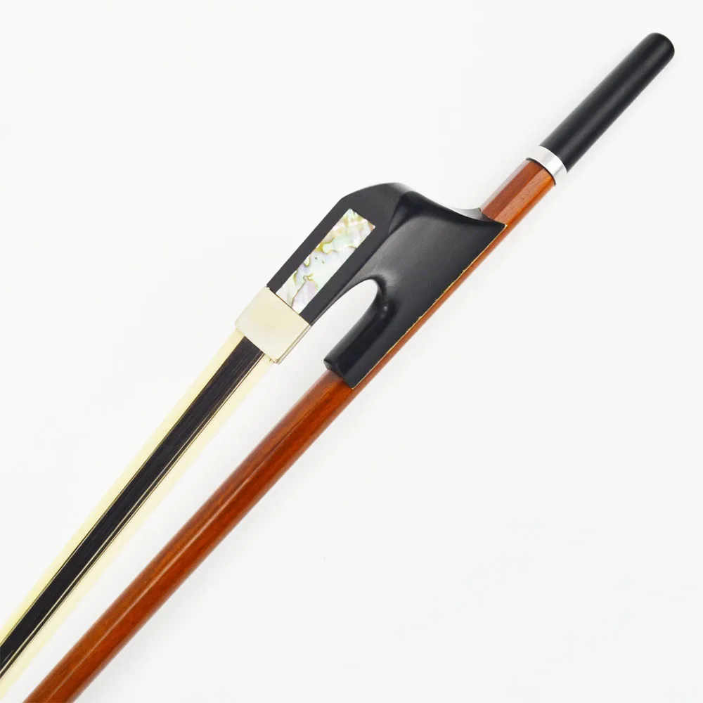Фото Pernambuco Double Bass Bow Natural White Hybrid Black Horse Hair Warm Mellow and Wild Tone MELLOR Solo Level S20G Accessories №4