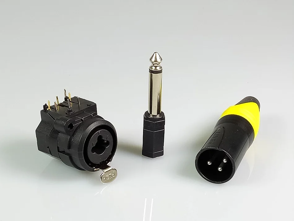 XLR+ 6,35 мм двойной функции 3Pin XLR гнездо панель крепление+ аудио разъем 6,35 мм разъем Профессиональный динамик разъем