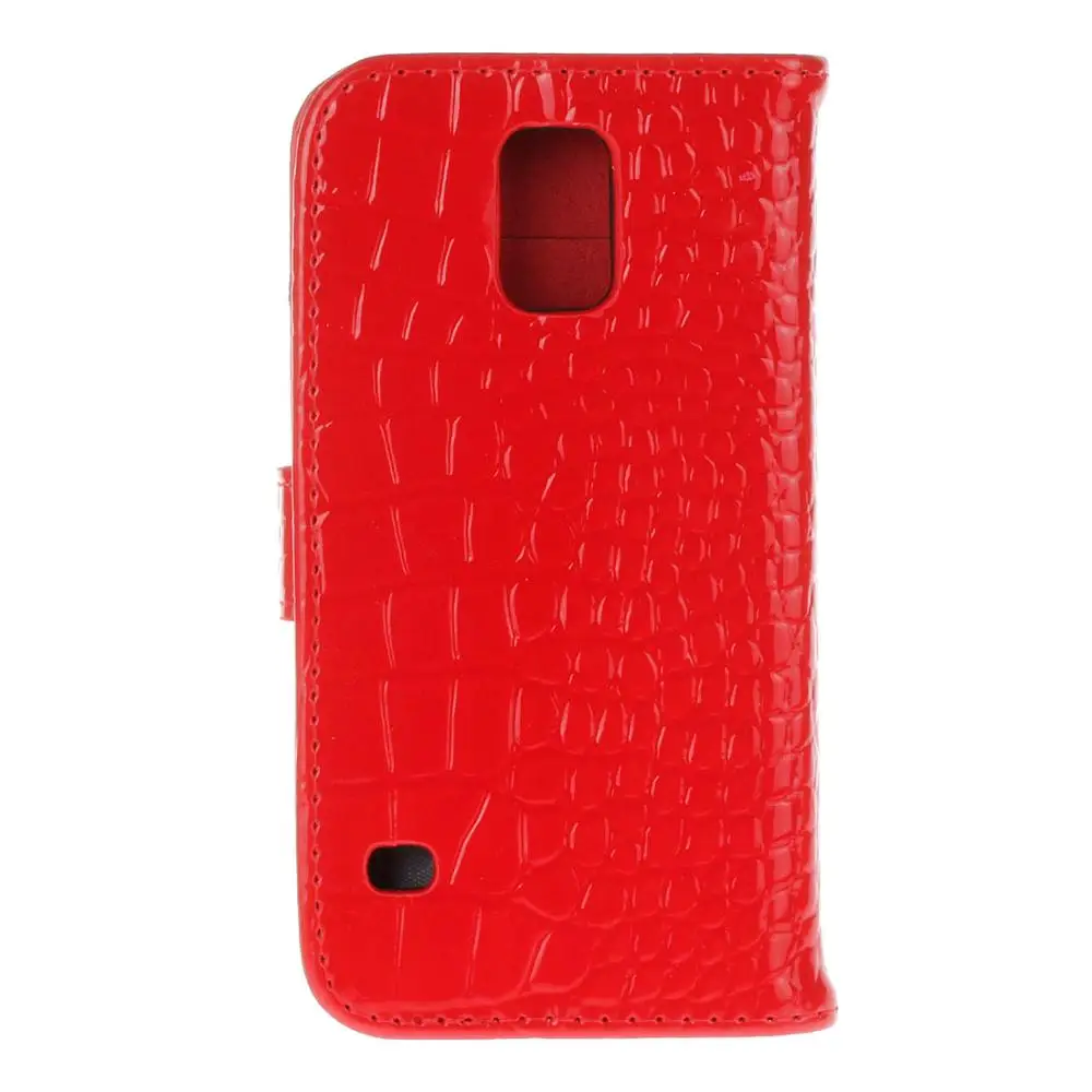 Роскошный кошелек из крокодиловой кожи чехол для Samsung Galaxy S5 Neo G930F G903w флип с