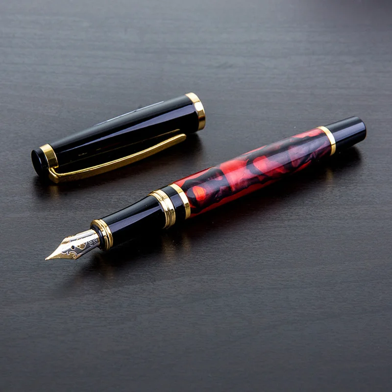 Высокое качество Бизнес авторучка Металлический Золотой зажим каллиграфия
