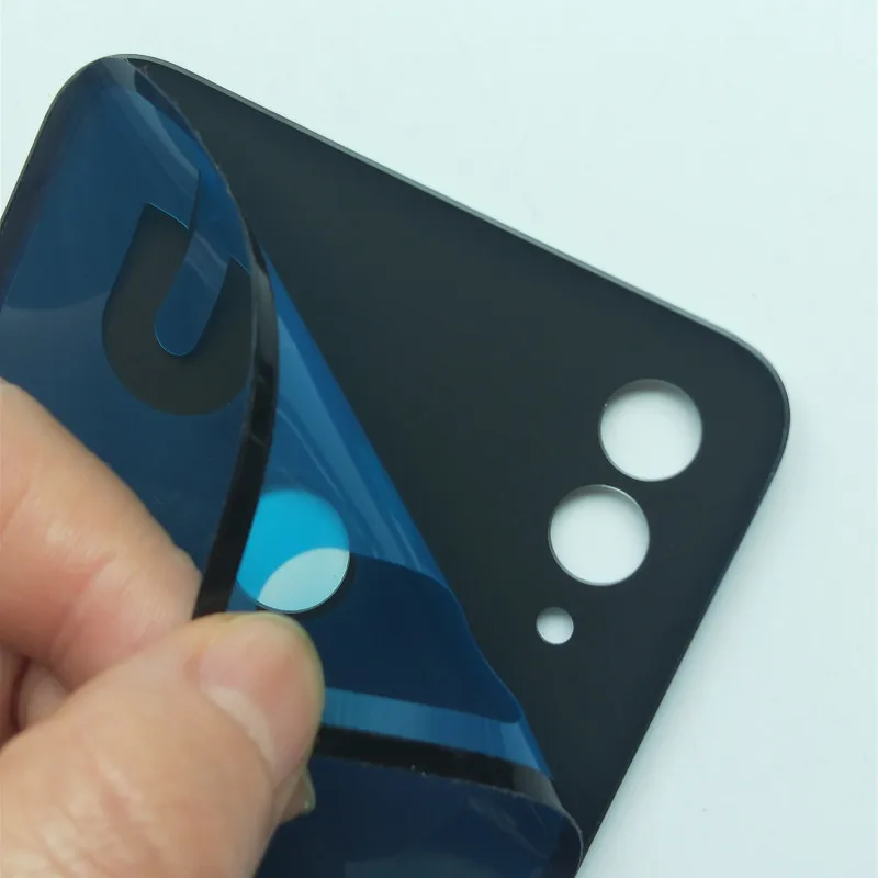 Чехол для huawei Honor 10 lite на заднюю панель со стеклянной панелью, задняя крышка для батареи, запасная дверь, клейкая наклейка и логотип