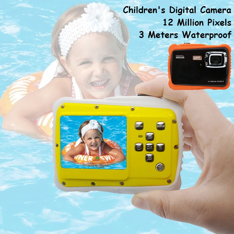 HD Mini 12M 32G LCD мультяшная камера детский подарок на день рождения подводная