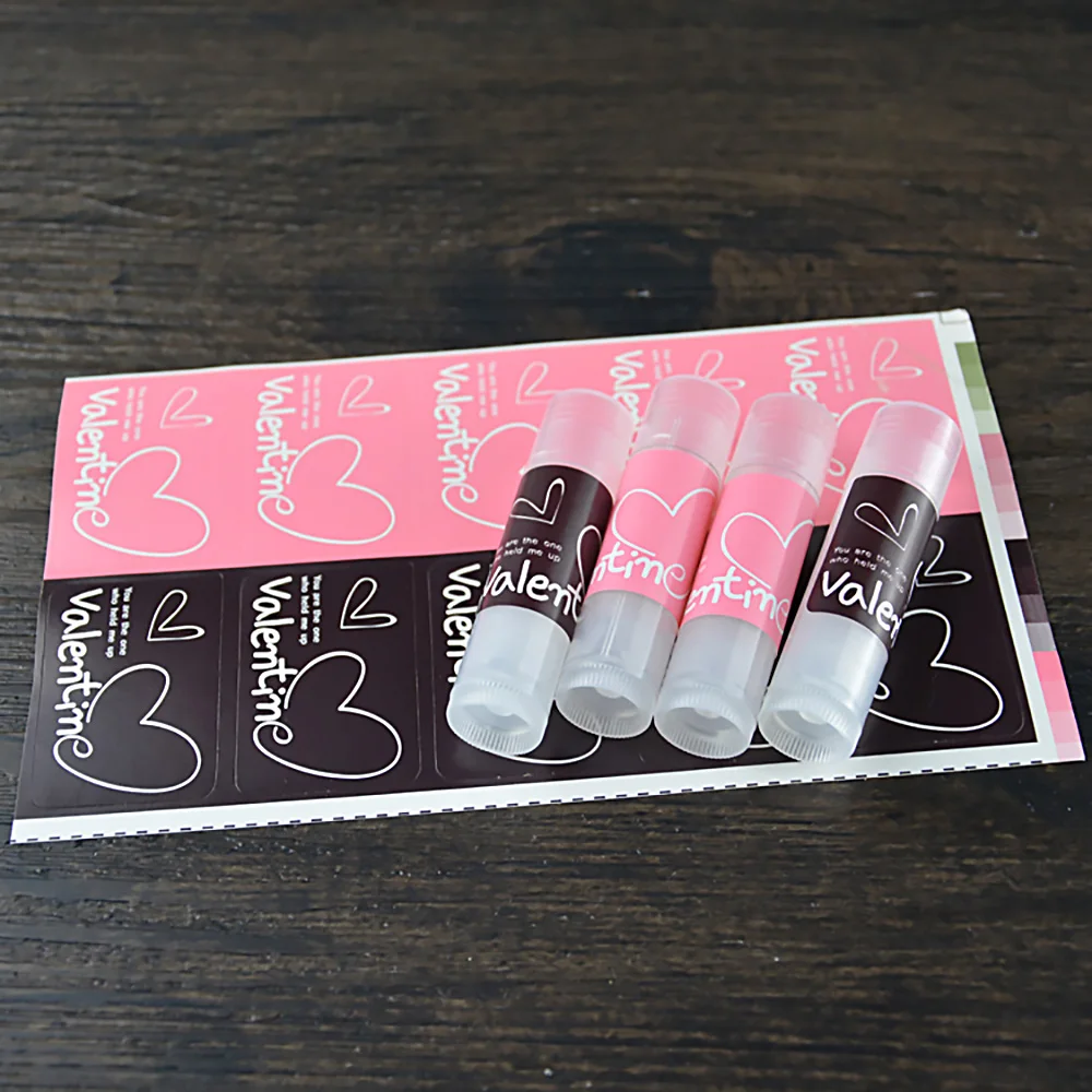 150 шт розовый и коричневый Валентина пищевой тег раздел уплотнительная этикетка