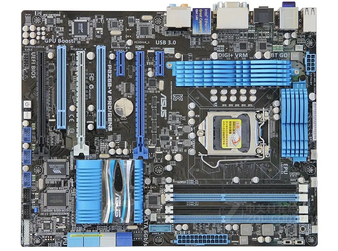 Asus P8Z68-V PRO/GEN3 материнская плата PCI-E3.0/SATA3/USB3.0 поддержка E3-1230 I7-3770K б/у 90% Новинка