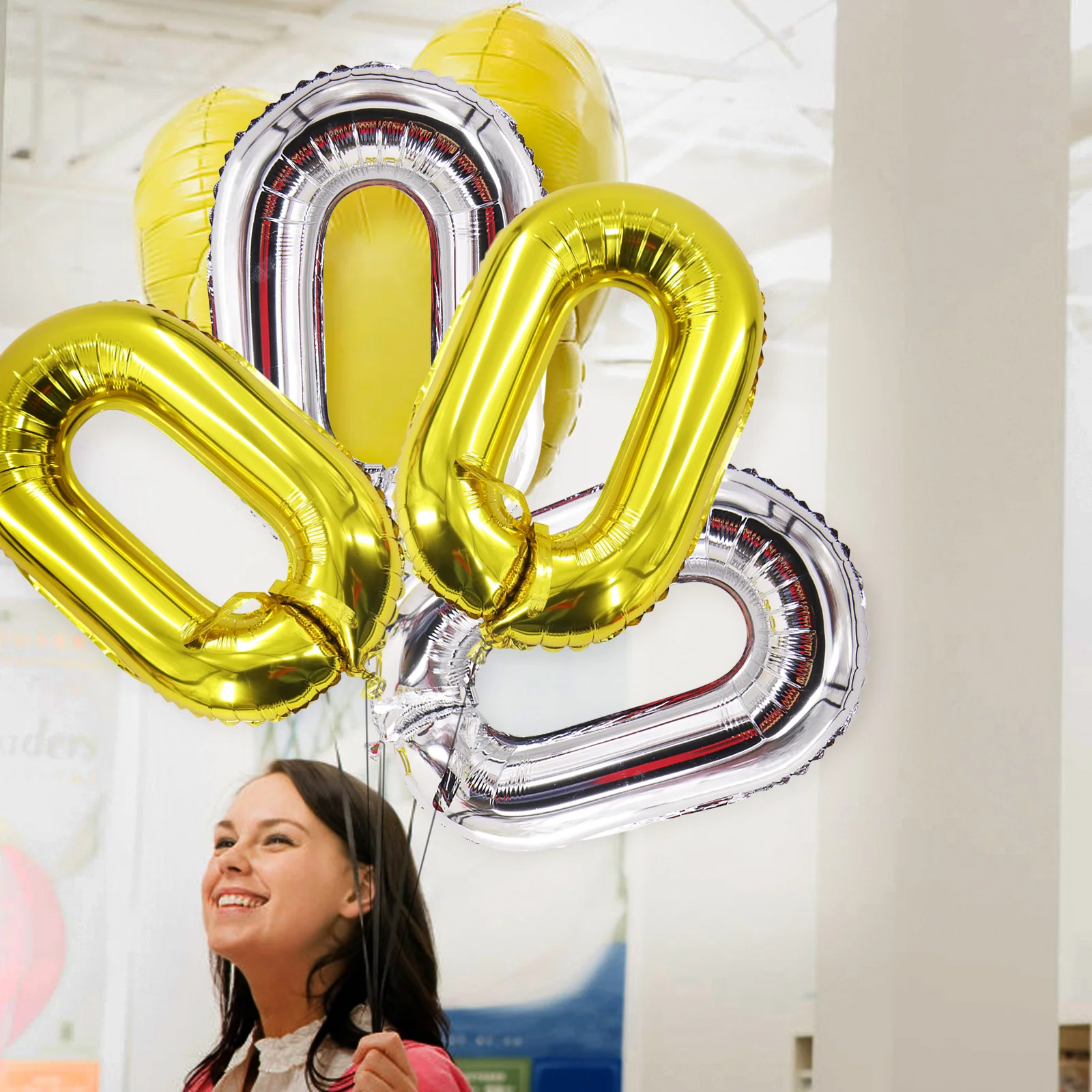 1 шт. шар из алюминиевой фольги для дискотеки танцев золотой серебряный звено