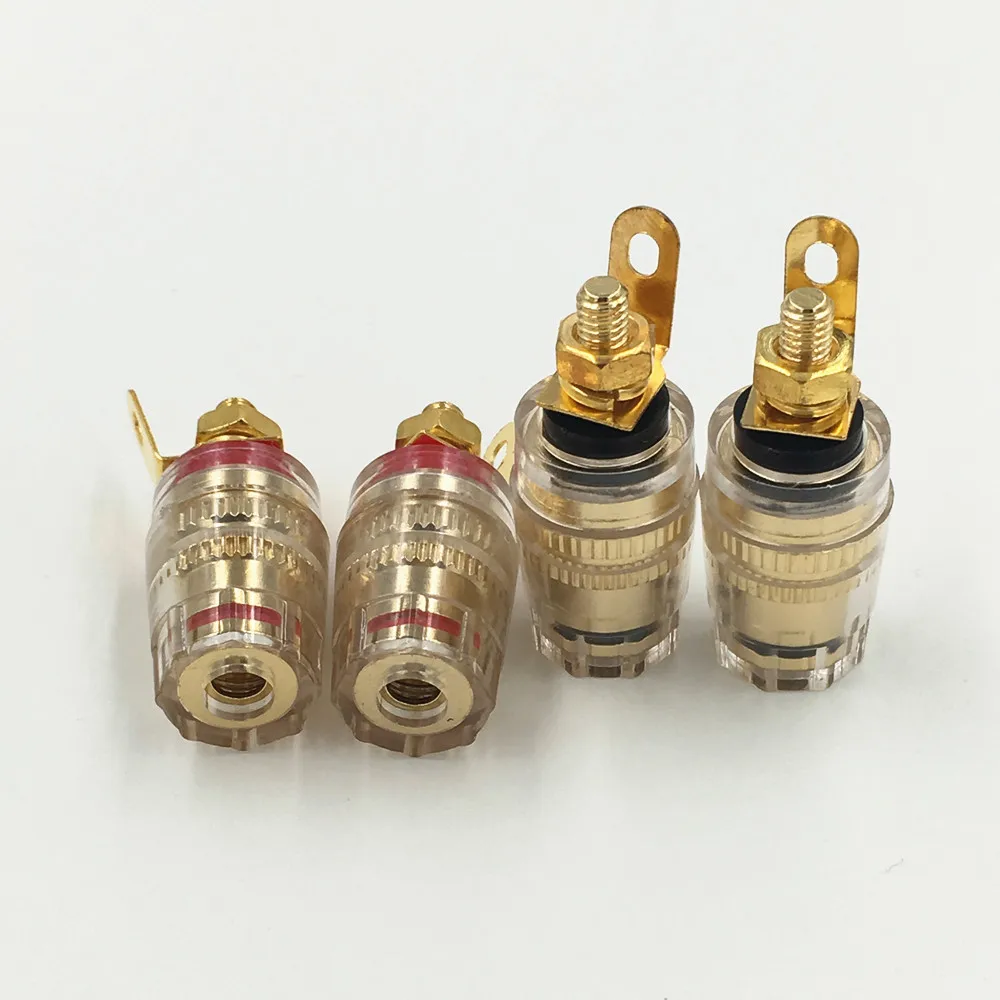 4 шт латунный кристалл мм резьба средний усилитель динамик лопатка клемма