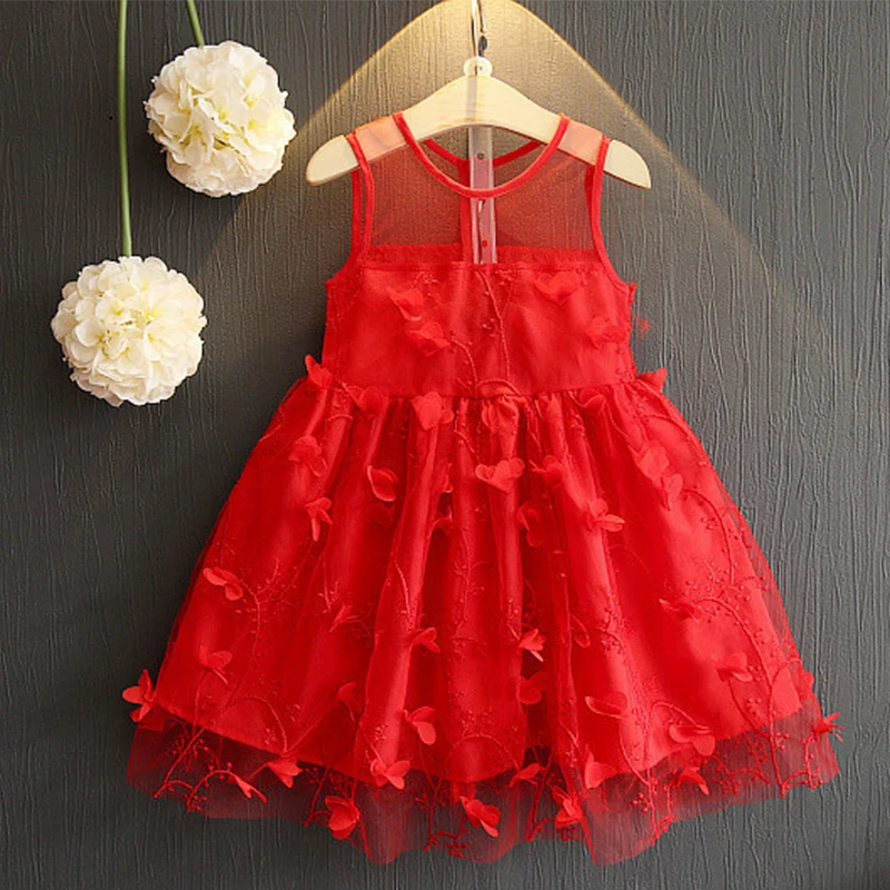 Flower girls dresses sexy transparent shoulder o-neck embroidery sleeveless petal frock summer children girl dress 2018 | Детская одежда