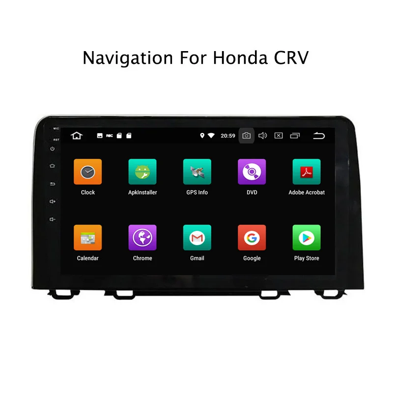 9 дюймов 4 Гб ОЗУ 64 ПЗУ Восьмиядерный Android 0 автомобильный DVD GPS навигатор для Honda CRV