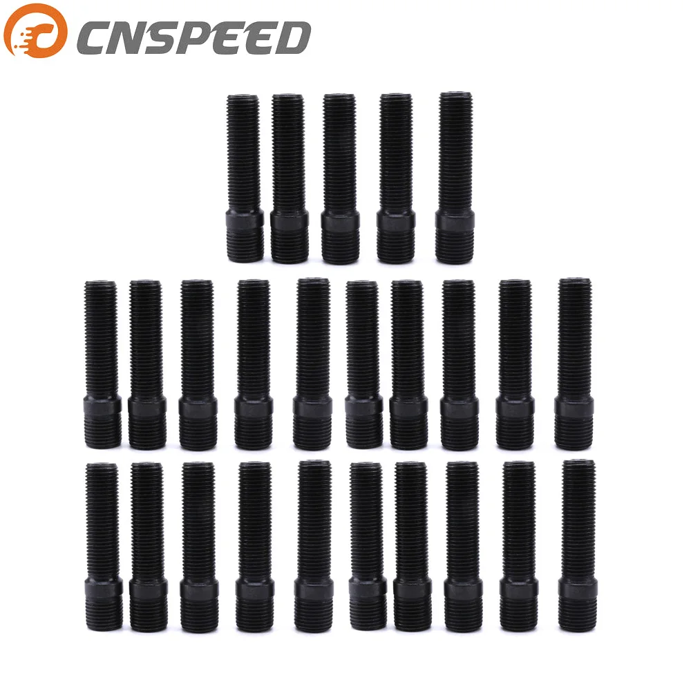 CNSPEED 58 мм 20 шт. M14 * 1 25 в M12 Новое гоночное автомобильное колесо шпильки конверсии