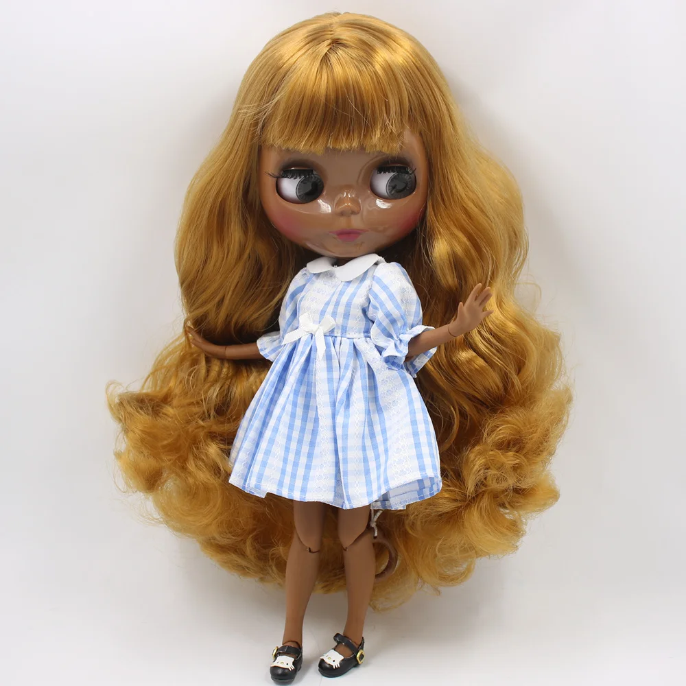 Ледяной DBS Blyth кукольные нет. BL0635 золотистые волосы на заказ 1/6 bjd ob24 платье для