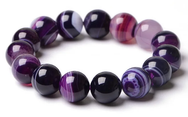 Fashion Purple Onyx Bracelets for Women Buddha beads Bangle Ethnic Accessories Men Bracelet Valentine's Day Gift | Украшения и