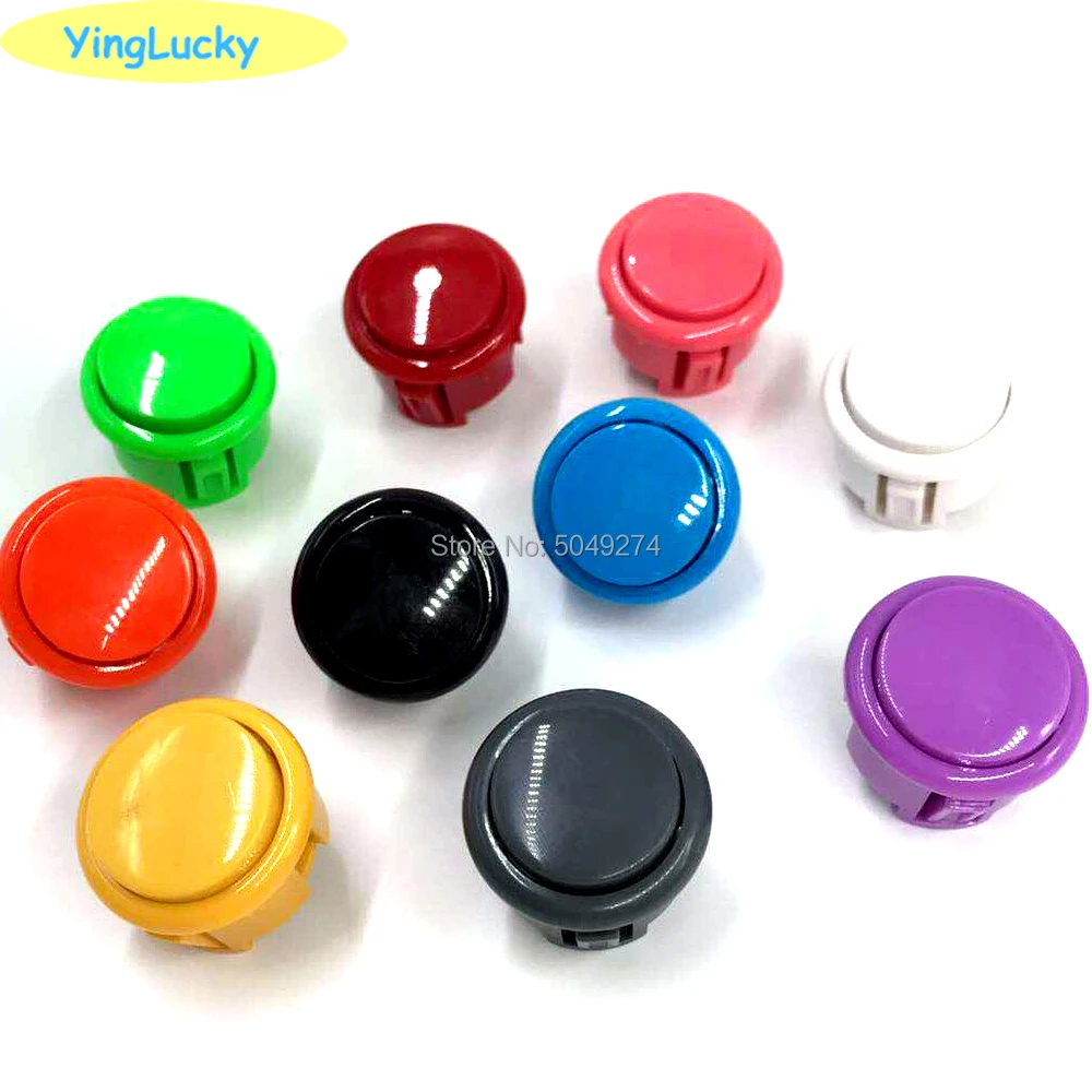 yinglucky 10pcs copy sanwa push button silent obsf-30mm obsc-24mm push button for Arcade DIY kit Arcade cabinet kits