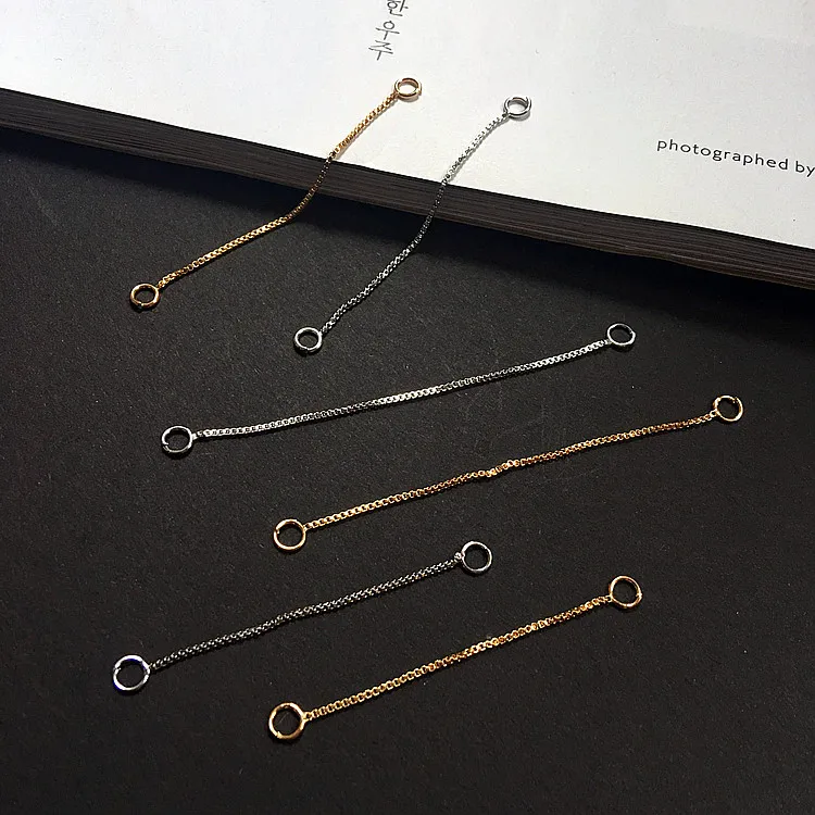 DIY ювелирные изделия ручной работы аксессуары позолоченные цепи ремень Висячие серьги-гвоздики кулон материал