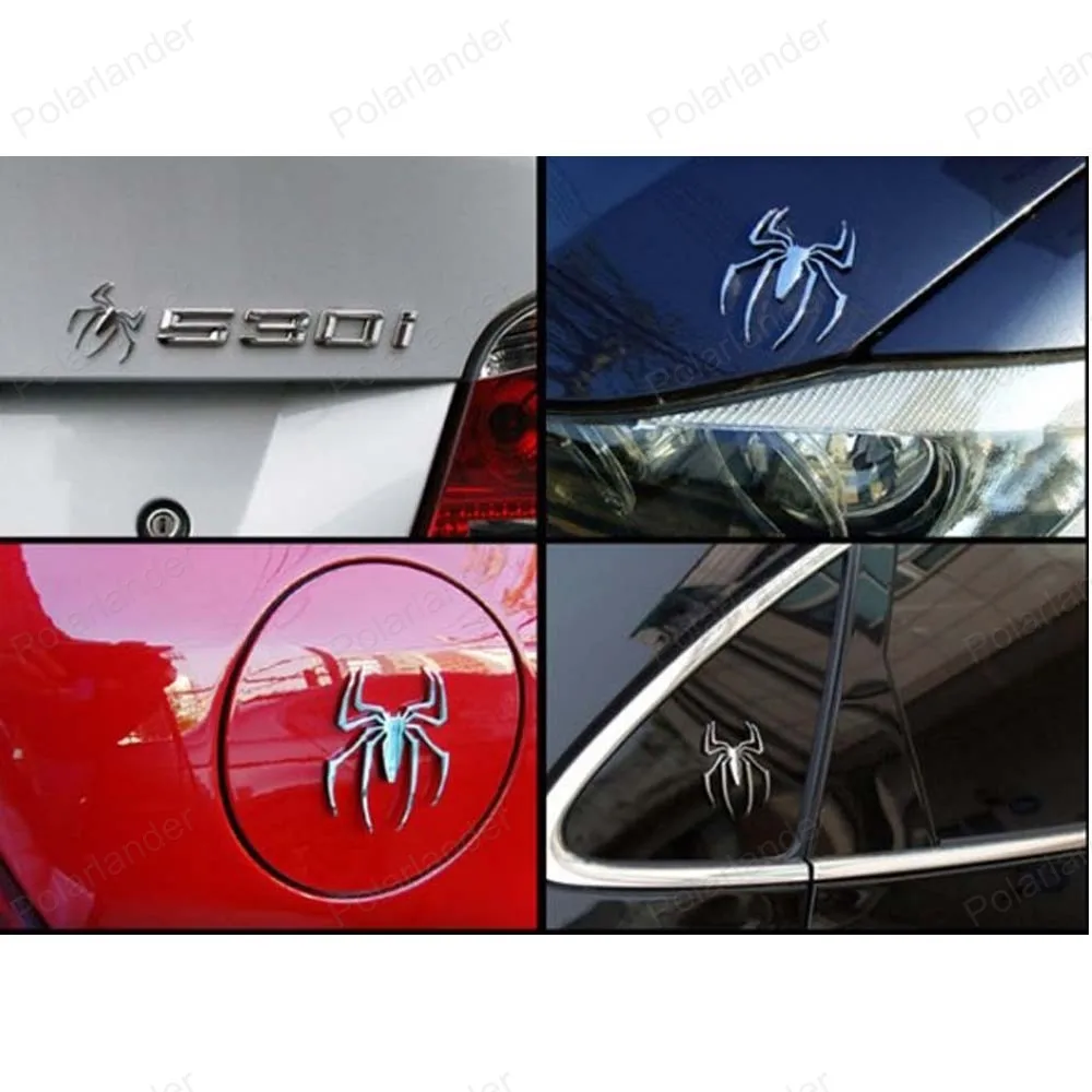 Оригинальное украшение автомобиля серебристый металлический стикер 3 D наклейка