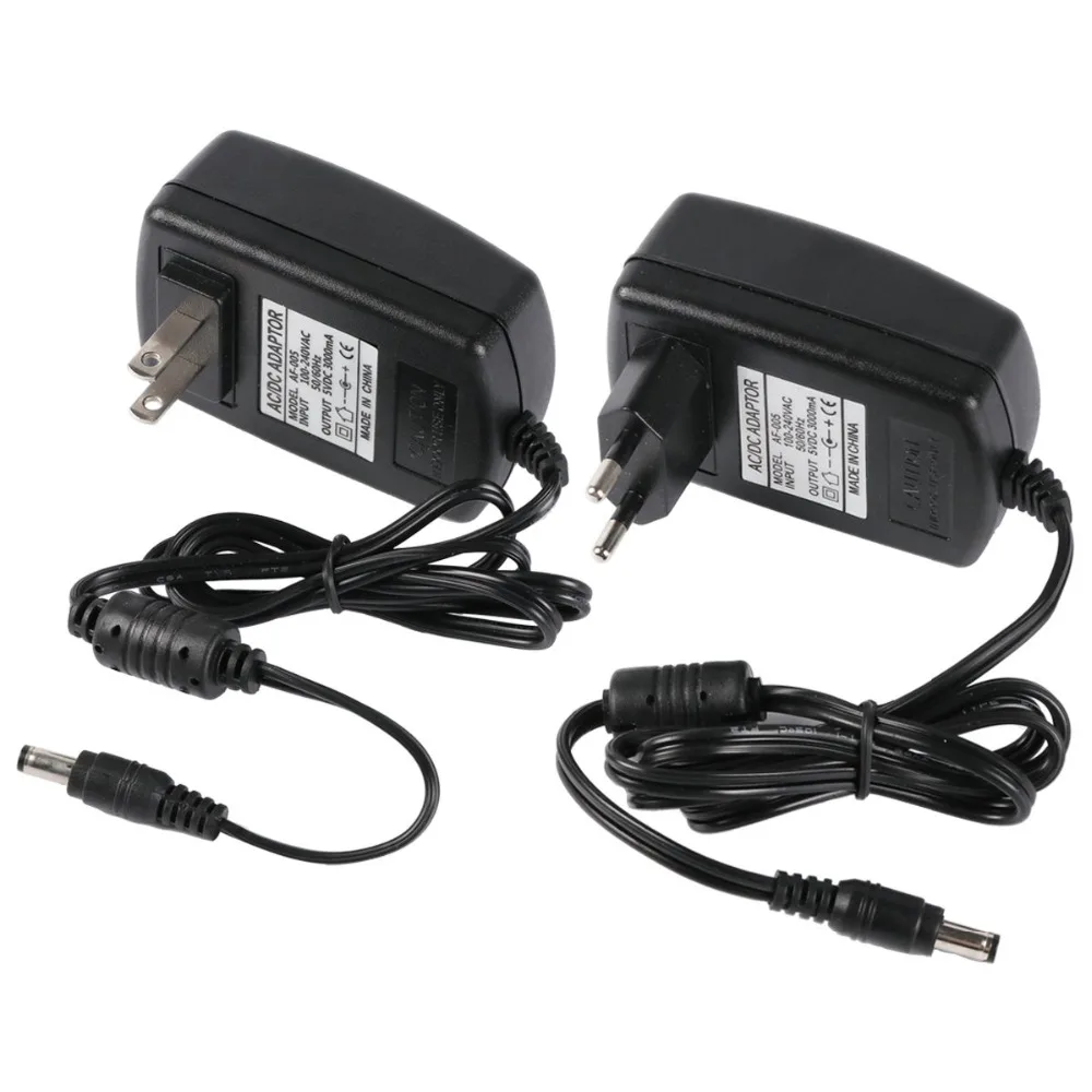

EU US Plug AC 100V-240V 50/60Hz Converter Adapter DC 5V 3A Power Supply Charger Adapter High Quality BZ