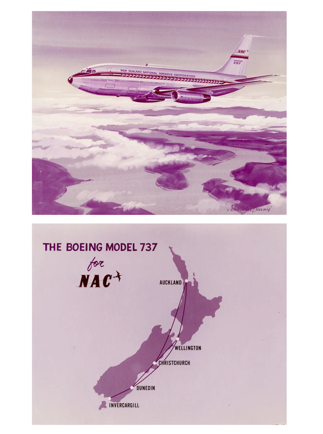 New Zealand NZ Save For Your Children Travel Classic Wall Stickers Canvas Vintage Poster Home Bar Decor Gift | Дом и сад