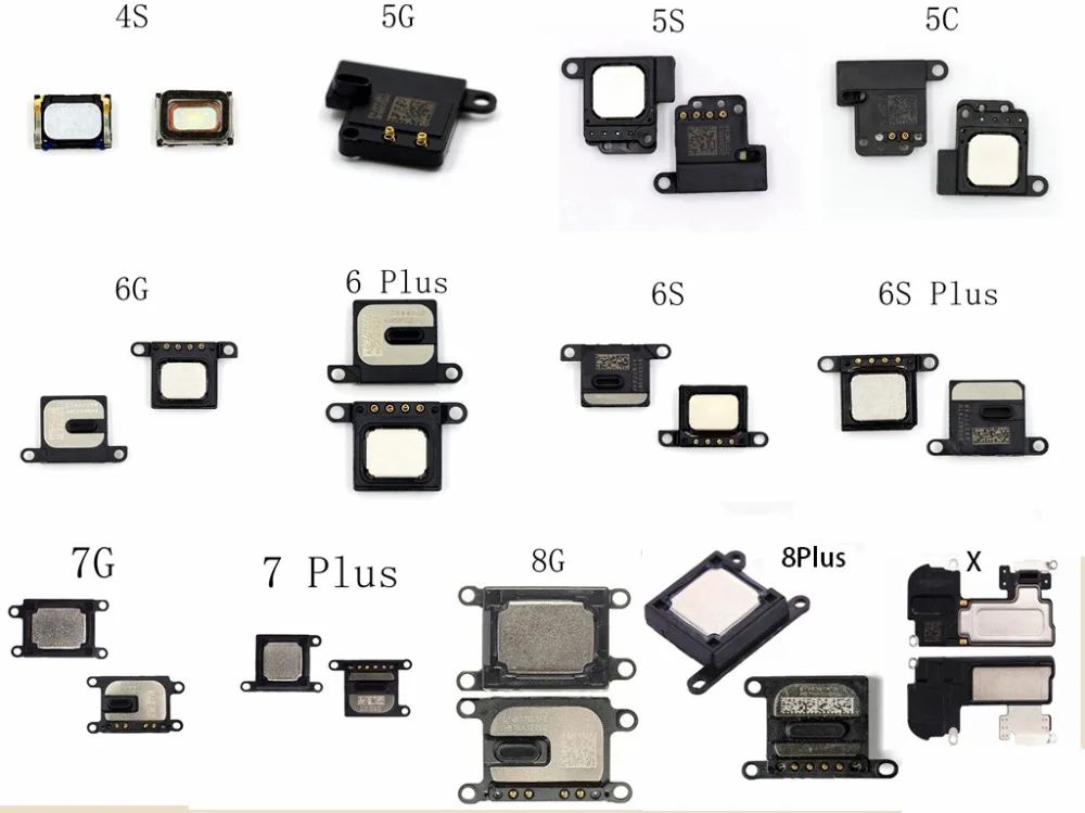 Leoleo внутренний наушник для iPhone 4S, 5G, 5S, 5C, 6G, 6 Plus, 6S Plus, 7G, 7 Plus, 8G, 8 Plus, X Приемник, наушники