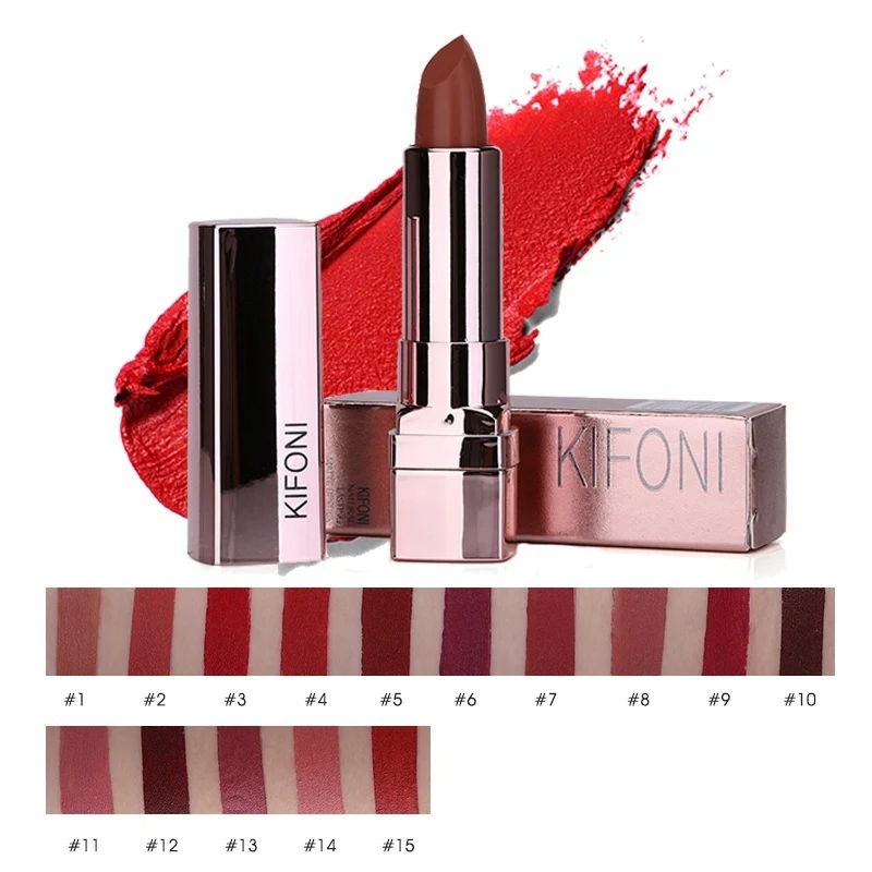 Увлажняющая матовая помада 15 цветов сексуальные красные губы нюдовая стойкая