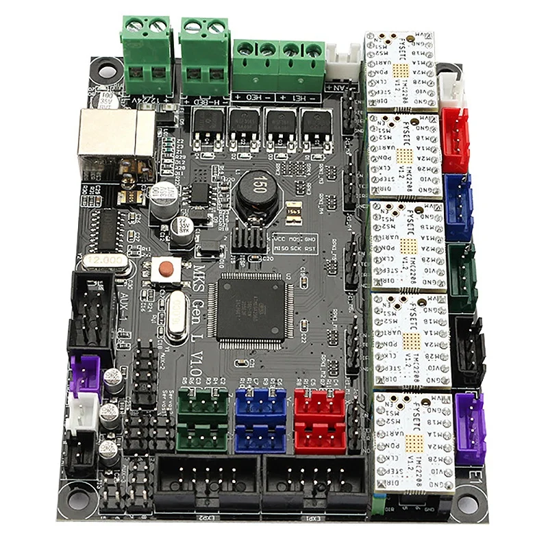 Mks Gen L V1.0 интегрированная материнская плата контроллера + 5 шт. Tmc2208 Драйвер