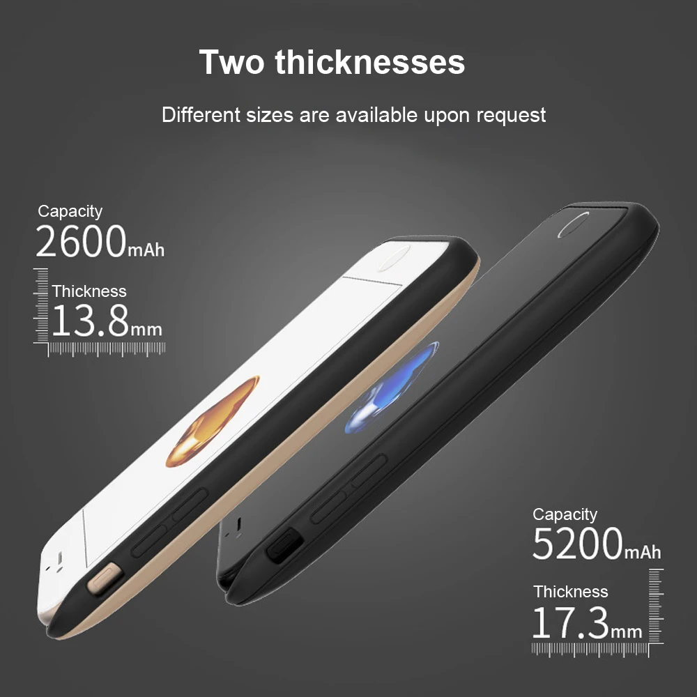 Супер акция Чехлы для зарядного устройства iphone 6 7 plus 5000 мАч 8000 мАч|Чехлы с