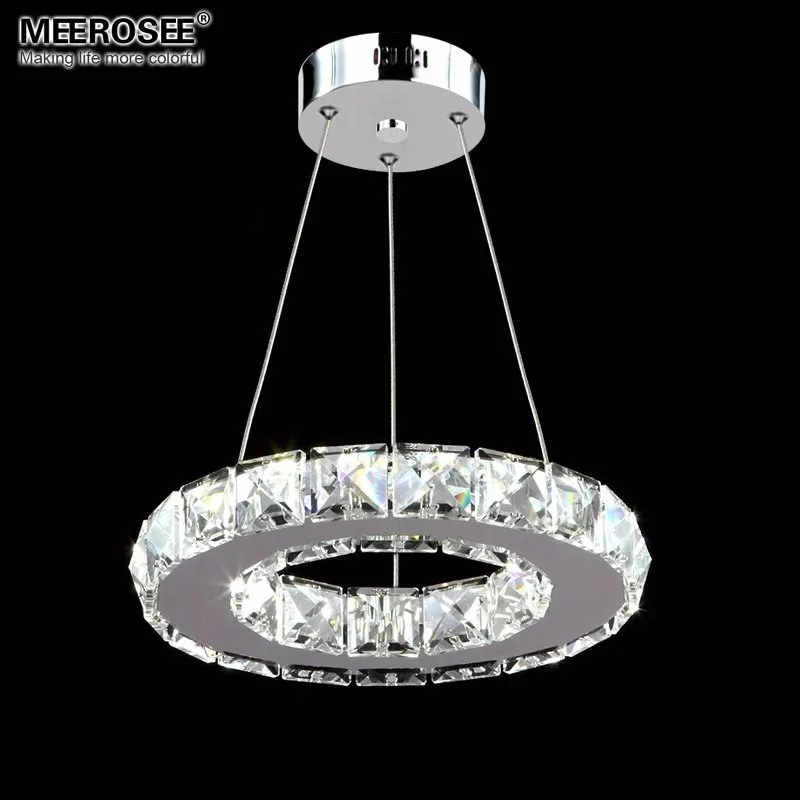 

LED Crystal Pendant Light Fixture Aisle Porch Hallway Lamp Crystal Ring Lustres Hanging Lighting 100% Guarantee