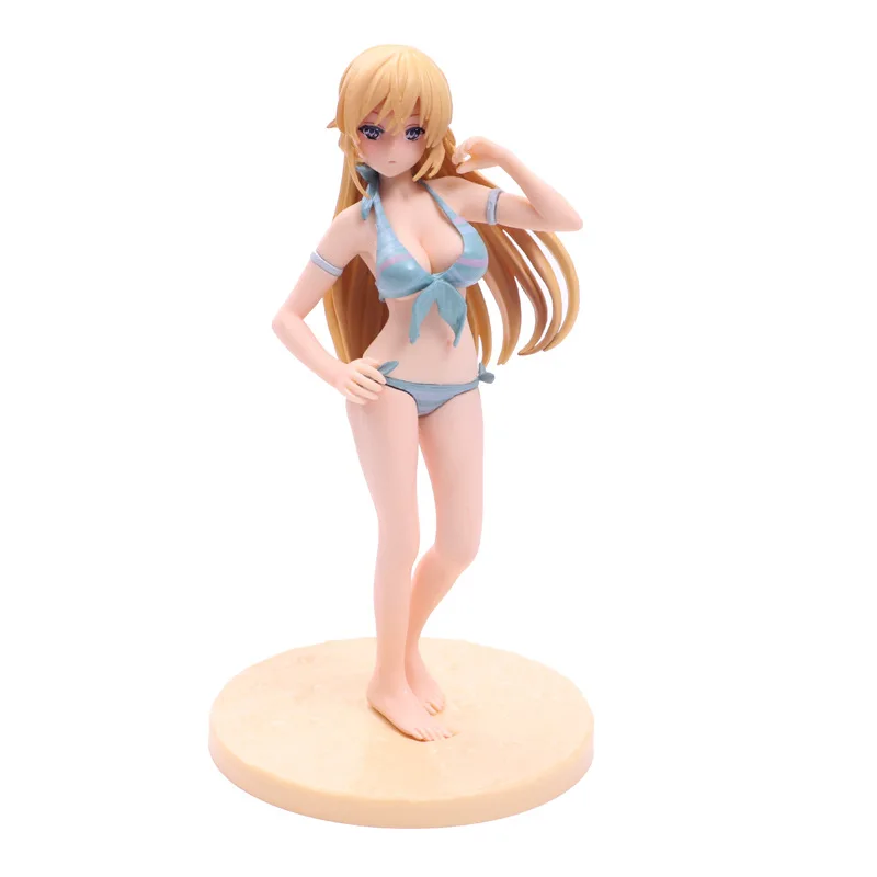 Shokugeki No Soma Nakiri Erina Япония Аниме фигурки игрушки купальник Ver фигурку 20 см ПВХ