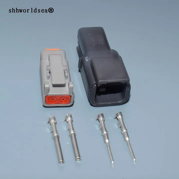 Shhworldsea 2pin 1 0 мм Мужской Женский Автомобильный Электрический корпус вилка жгут