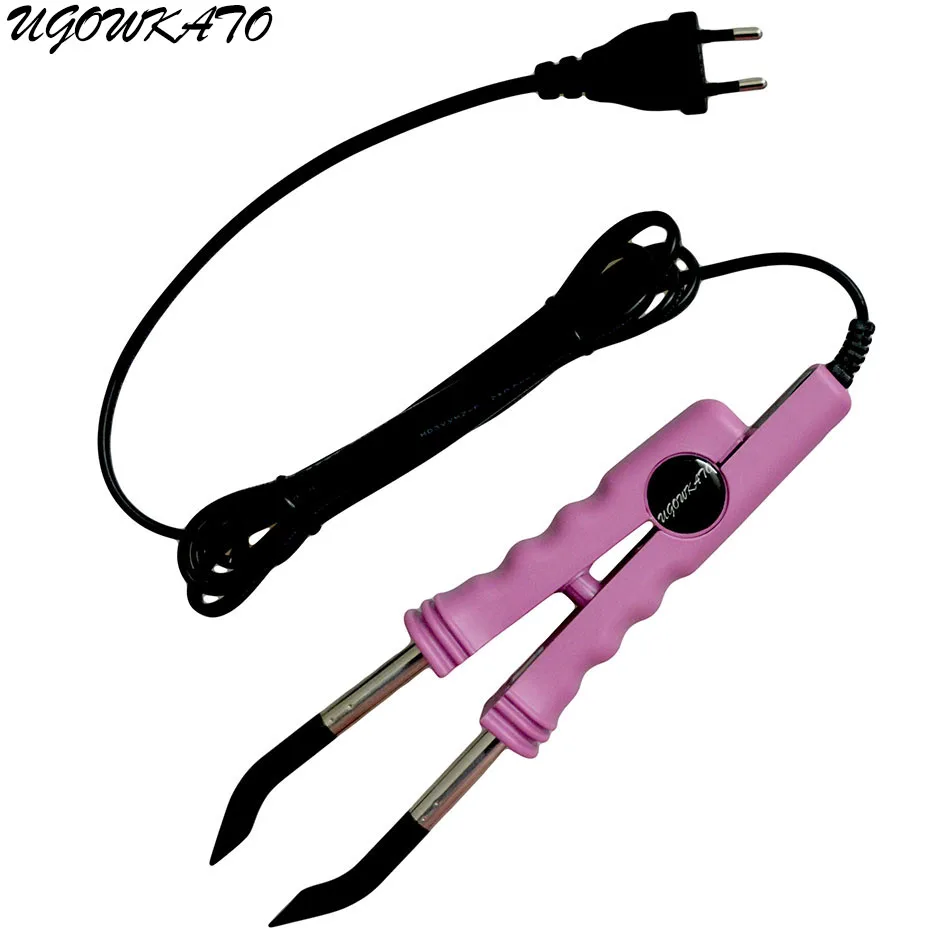 Новый флейт пластина для наращивания волос Fusion Железный инструмент ЕС вилка