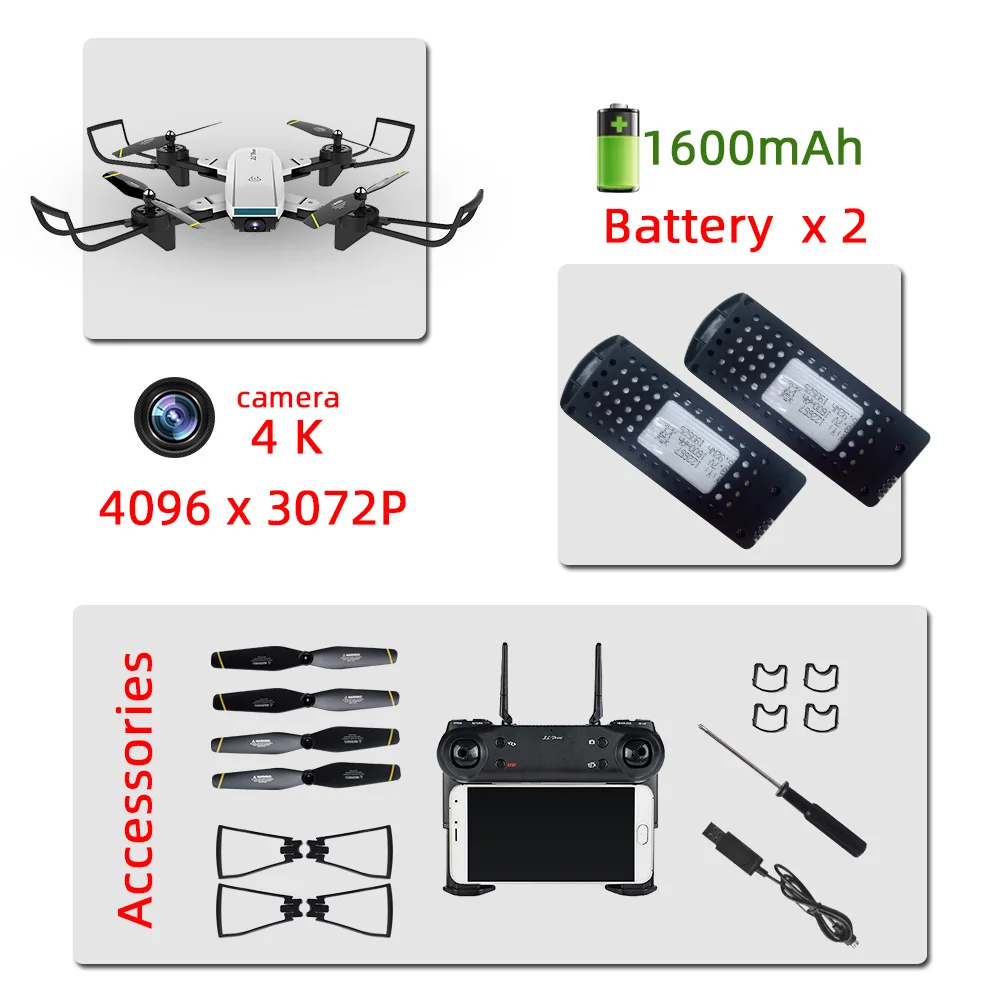 4K white 2B SG700 SG700D Дроны с камерой hd мини Дрон rc вертолет 4k Дрон игрушки Квадрокоптер Профессиональный Дрон com камера Квадрокоптер - Цвет: 4K white 2B