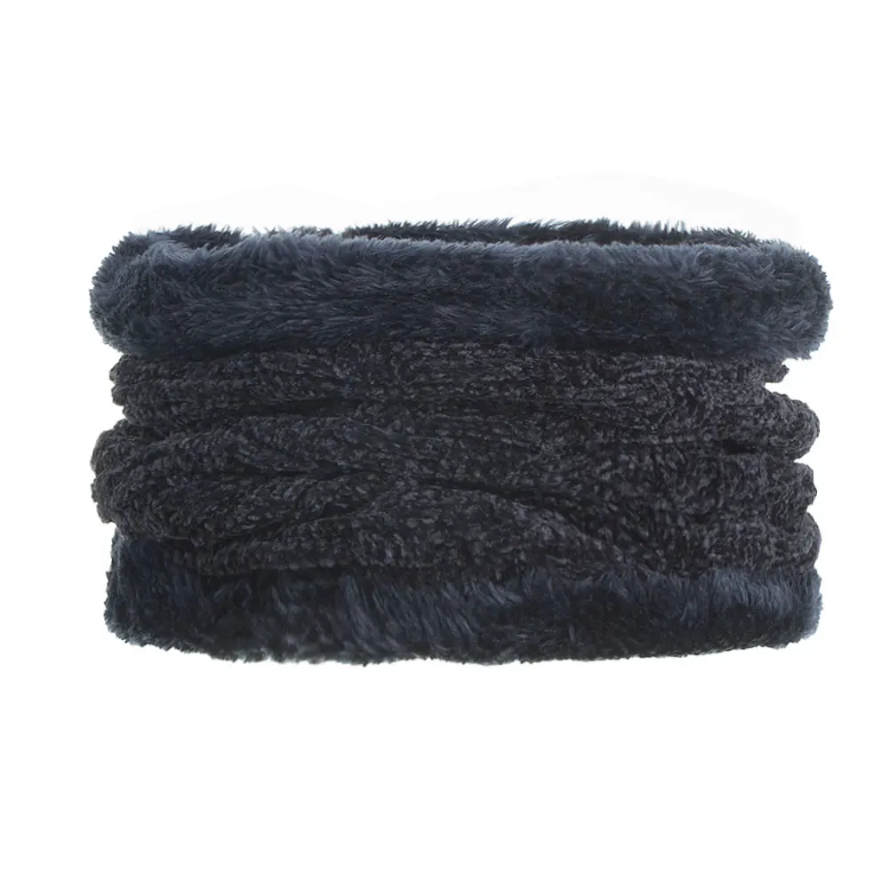 Navy Scarf Joymay новые зимние шапочки Neack теплый набор унисекс Простой теплый мягкий шарф череп вязаная шапка шапки Touca Gorro шапка s WM107 - Цвет: Navy Scarf
